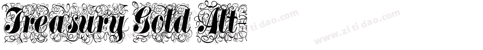 Treasury Gold Alt字体转换